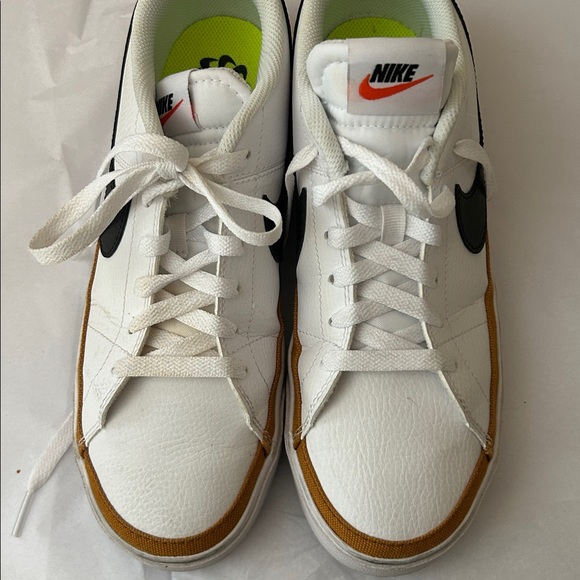 Nike Court Legacy White Sneakers with Black and Brown Details - Picture 9 of 9
